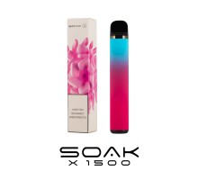 Soak X 1500 тяг - Jasmin Raspberry Tea
